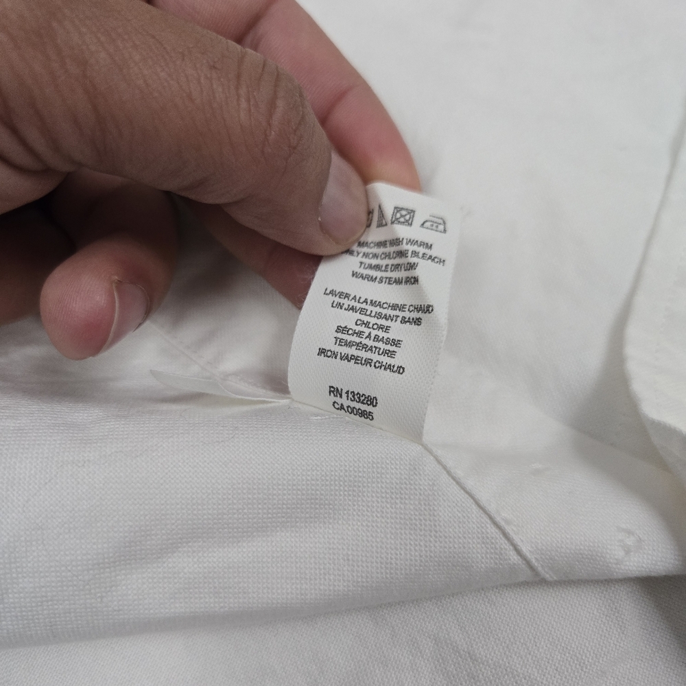 Thom Browne White Shirt with Multicolor Sleeve Stripes Size 1 (Small) - Picture 7 of 8